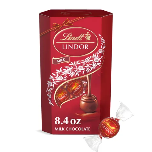 Vista 12 de Lindt Lindor - Trufas de chocolate extra oscuro 60 %, caramelo de chocolate negro con centro de trufa suave y derretida, ideal para regalar, 5.1