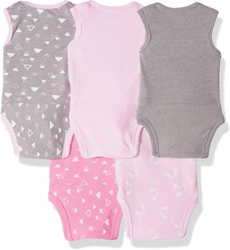 Vista 2 de Hanes Body unisex para bebé sin mangas Ultimate Flexy para niños y niñas paquete de 5