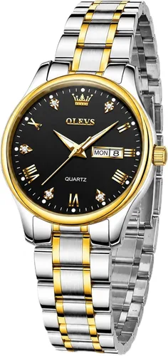 Vista 10 de OLEVS Womens Watches Stainless Steel Small Dress Fashion Luxury Watch Dorado