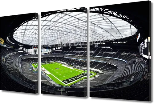 Vista 61 de TUMOVO MetLife Stadium - Decoración de pared de Nueva York, 3 piezas, lienzo, arte de pared para decoración del hogar, juegos de fútbol americano