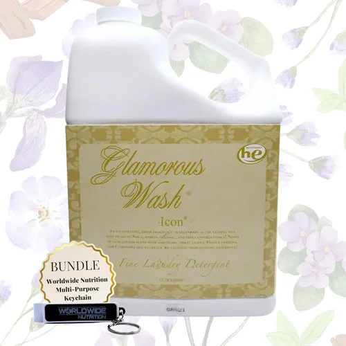 Vista 10 de Worldwide Nutrition Paquete Compatible con Tyler Glamorous Wash Diva Detergente Líquido para la Ropa - Lavable a Mano y a Máquina Detergente