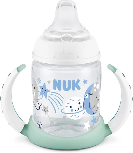 Vista 10 de NUK First Choice - Vaso para aprender 2.0, 5 onzas, con asas, a prueba de derrames, a prueba de fugas, vaso con popote suave, paquete de 2