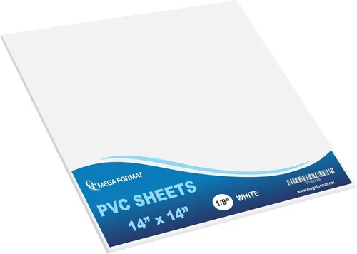 Vista 14 de Mega Format Hojas de plástico de PVC expandido – Hoja negra rígida de 5 x 7 pulgadas para manualidades, señalización y exhibiciones – Sintra Negro