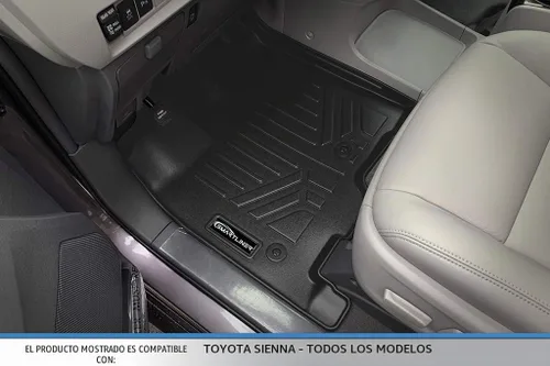 Vista 2 de MAXLINER Alfombrillas de Piso - Juego de Revestimiento de 3 Filas para Toyota Sienna 2013-2020