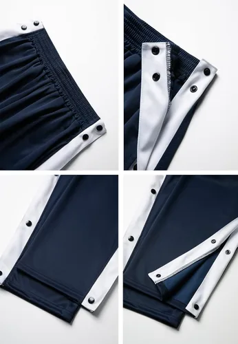 Vista 6 de THWEI Pantalones de baloncesto para hombre, informales, con abertura alta, botón a presión, pantalones deportivos para después de la cirugía