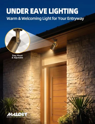 Vista 3 de MALORY Luz de techo de latón para paisaje, luz LED de bajo voltaje para árbol, iluminación exterior de paisaje para patio, jardín, césped, pared