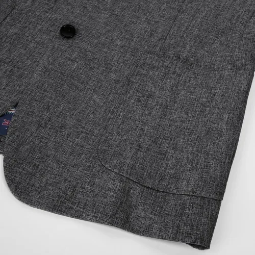 Vista 6 de PJ PAUL JONES Chaqueta deportiva casual para hombre, chaqueta de negocios ligera con dos botones