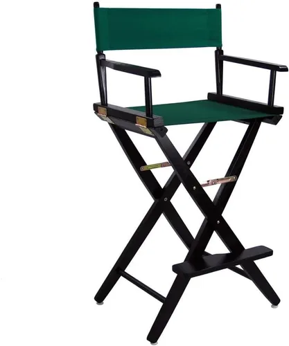 Vista 14 de American Trails Silla de director extra ancha de 18.0 in, marco negro con lona negra premium