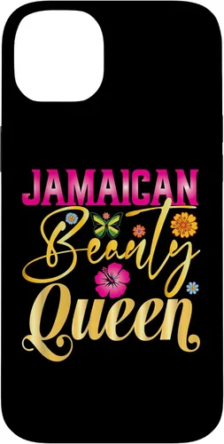 Vista 15 de iPhone 16 Jamaican Beauty Queen Jamaica Flag Jamaica Girl Souvenir Case