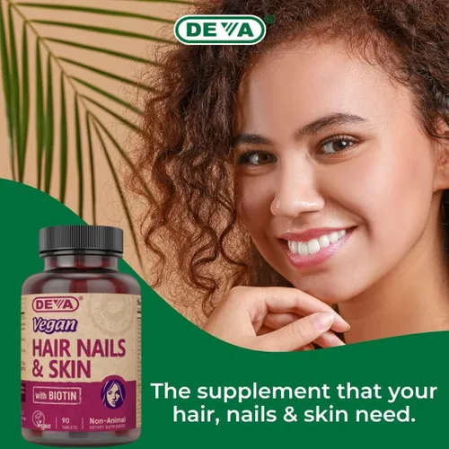 Vista 7 de Suplemento para el cabello y la piel con 500 mcg de biotina - 90 tabletas, 1 paquete
