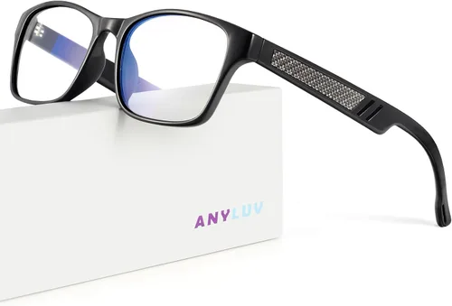 Vista 10 de ANYLUV Blue Light Blocking Glasses for Men Women Lightweight Computer Gaming Glasses Anti Eye Strain Rectangle Frame