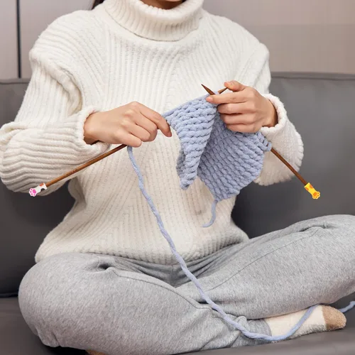 Vista 6 de BENOSPACE Tapón de silicona para puntada de pata de gato, tapones de aguja de tejer, protector de punto de aguja de tejer, accesorios para tejer