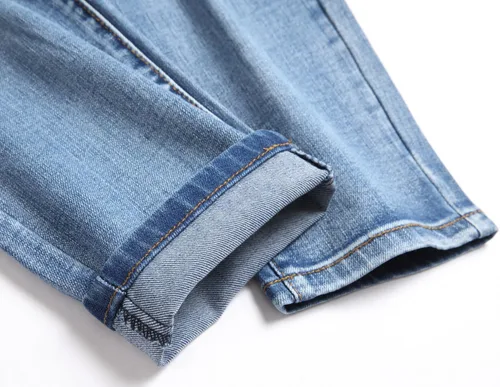 Vista 6 de AITITIA Jeans rasgados para hombre Pantalones de mezclilla elásticos ajustados