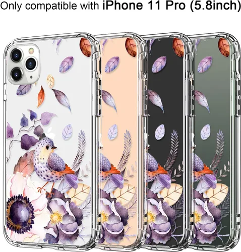 Vista 4 de Icedio - Funda para iPhone 11 (5.8") - 6.1 Flores florecientes
