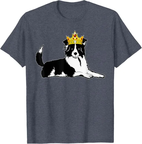 Vista 34 de Border Collie Crown - Camiseta veterinaria de piel de pastoreo de ovejas, Negro