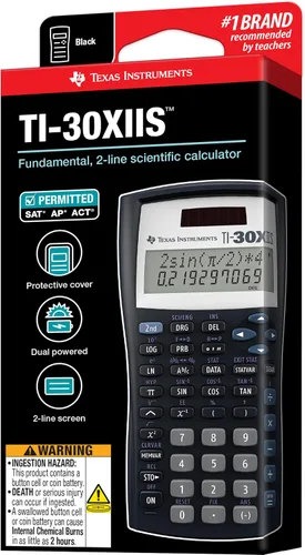 Vista 6 de Calculadora científica Texas Instruments TI-30 X IIS 2-Linea, Negro