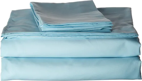 Vista 3 de Natural Comfort Easy Care - Juego de sábanas de microfibra de 4 piezas, tamaño individual, color verde cedro Cedro Verde