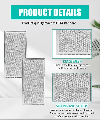Vista 4 de 2PCS 040002435 Filtro de aire para máquina de hielo compatible con Manitowoc, aluminio Aluminum, Not easy to bend, corrosion-resistant
