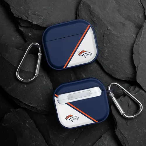 Vista 2 de Game Time Denver Broncos HDX Champion Series - Funda compatible con Apple AirPods Gen 3