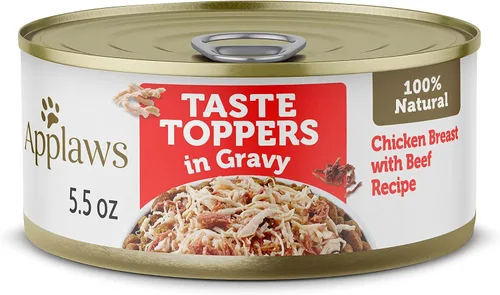 Vista 9 de Applaws Taste Toppers - Comida húmeda de pollo en salsa para perros, paquete de 12 latas de 5.5 onzas Proteína 100% natural, de alta calidad