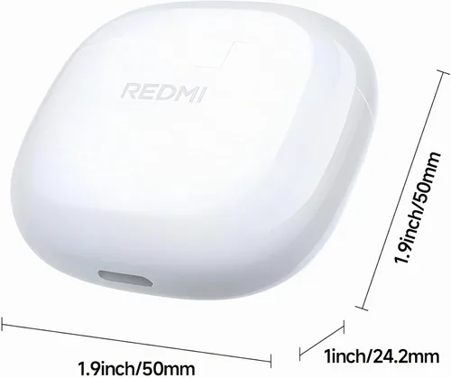 Vista 2 de Redmi Buds 8 Active - Auriculares inalámbricos con diseño semi-intraural, controladores de diafragma de titanio de 0.559 in, Bluetooth 5.4, batería