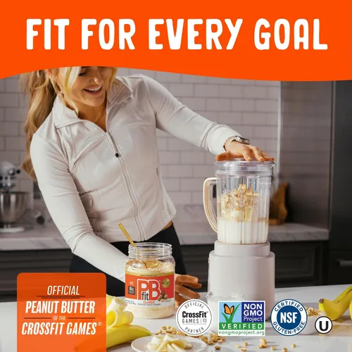 Vista 5 de PBfit Mantequilla de maní clásica en polvo de 15 onzas, mantequilla de maní en polvo para untar de cacahuetes tostados reales, 8g de proteína 8% DV