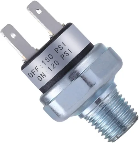 Vista 2 de Interruptor de Presión 120-150 PSI Interruptor de Presión del Compresor de Aire Interruptor de Presión de Aire 1/4"-18 NPT Interruptor de Presión