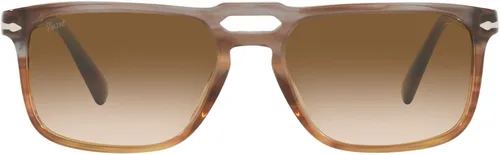 Vista 2 de Persol PO3273S - Gafas de sol rectangulares Gris Gradiente Verde RayasGris Claro Gradiente Gris Oscuro
