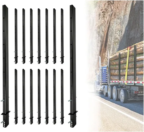 Vista 10 de Mytee Products Estaca de tubo ajustable de canal C de 54 "para transportador de remolque de plataforma plana