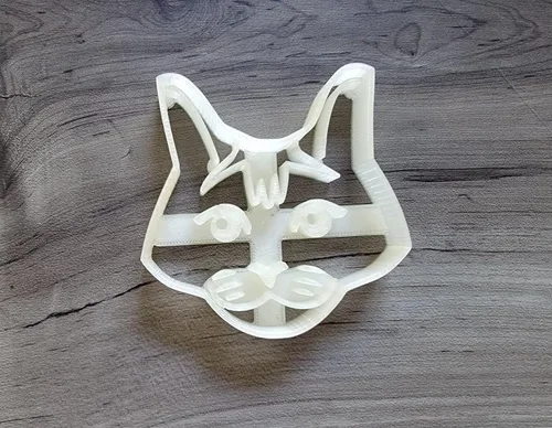 Vista 10 de Cortador de galletas de gato abisinio, 3 pulgadas, forma de cara