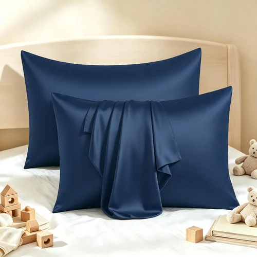 Vista 10 de Fundas de almohada de viscosa de bambú con cremallera, tamaño estándar, 2 Beige