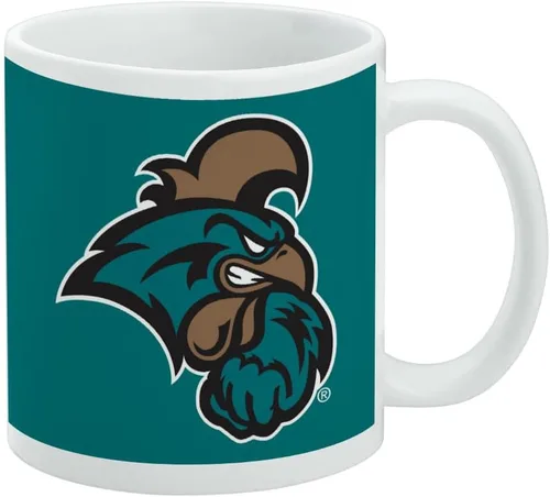 Vista 199 de Taza de cerámica con el logotipo principal de la Universidad Rider, taza de regalo novedosa para café, té y bebidas calientes, 11oz, blanca