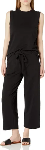 Vista 5 de Daily Ritual Pantalón de rizo de algodón y modal de gran tamaño para mujer