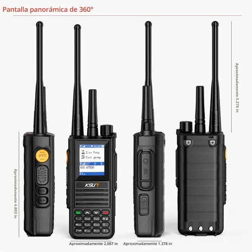 Vista 8 de Radios POC globales libres PTT de la vida de la red de KSUN 4G con tarjeta
