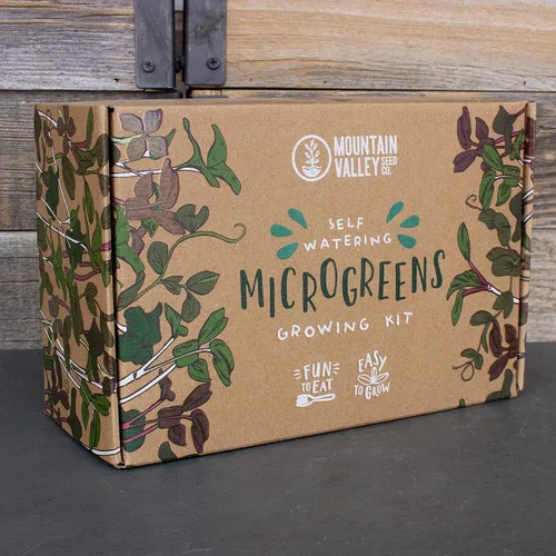 Vista 3 de Kit de microverduras de interior con riego automático - Kit de cultivo de microverdes hidropónicos para semillas de vegetales y semillas de hierbas