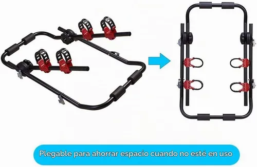 Vista 6 de Blueshyhall - Portabicicletas para maletero, Soporte para bicicleta para SUV y coche, resistente, para 2 bicicletas