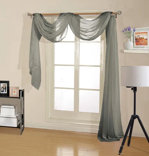 Vista 10 de Decotex - Bufanda de gasa transparente de calidad premium para diseños de hogar y eventos