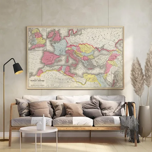 Vista 10 de Imperio romano en su mayor extensión 1875 - Impresión de mapa histórico - 24 x 16 pulgadas