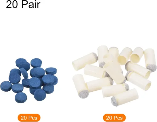 Vista 3 de PATIKIL Pool Cue Tips Set, Snooker Billiard Cue Stick Tips Replacement Compatible Pool Cue Ferrules