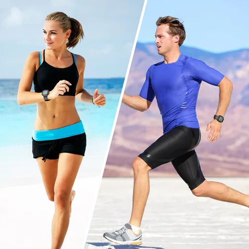 Vista 5 de Paquete de 2 bandas impermeables compatibles con Fitbit Versa 3/Fitbit Versa 4/Fitbit Sense/Sense 2, pulseras deportivas clásicas de repuesto suaves