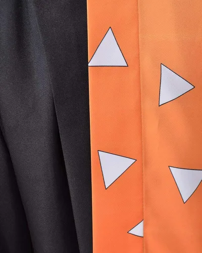 Vista 2 de miccostumes Kimono naranja para hombre disfraz de cuerpo