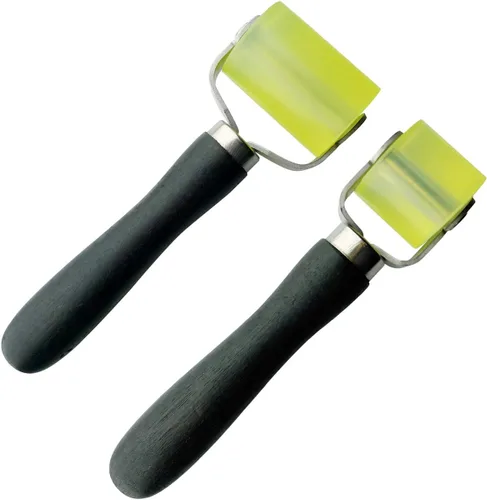 Vista 6 de 2 unids coche vehículo sonido Deadener aplicación rodante coche audio sonido amortiguamiento rueda rodillo 2" y 1.2" con mango
