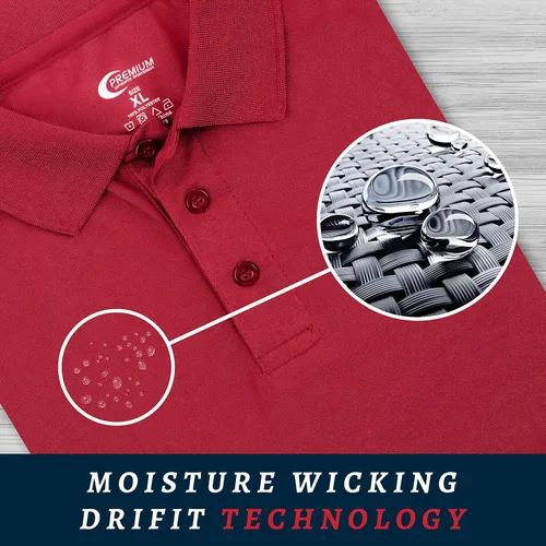 Vista 57 de Premium Wear - Camisetas tipo polo para hombre, con gran absorción de humedad