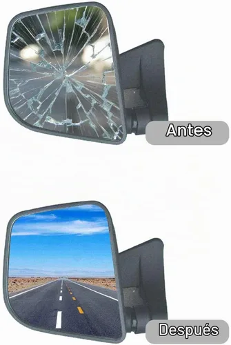 Vista 4 de Cristal de Espejo de Remolque Inferior de Repuesto compatible con Dodge Ram 1994-2009 1500 2500 3500 4000 4500 5500 700 Van Pickup Camioneta