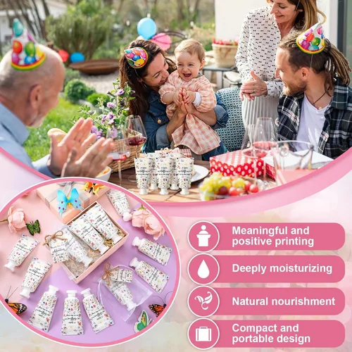 Vista 6 de 48 Juegos de Crema de Manos de Flores Silvestres para Baby Shower Regalos Obsequios de Fiesta de Crema de Manos para Invitados Regalo de Flores