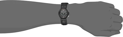 Vista 5 de Casio FT500WC Series Men's Analog Watch 100 Meter Water Resistance LED Light Date Display Leather/Cloth Band Regular Time Keeping