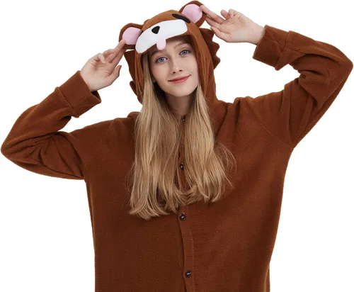 Vista 4 de SAMGU Adult Onesies Halloween Christmas Cosplay Costumes One Piece Pajamas for Women Men