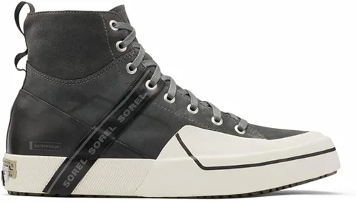 Vista 2 de Sorel Tenis Grit Mid WP para hombre, tenis de cuero impermeables