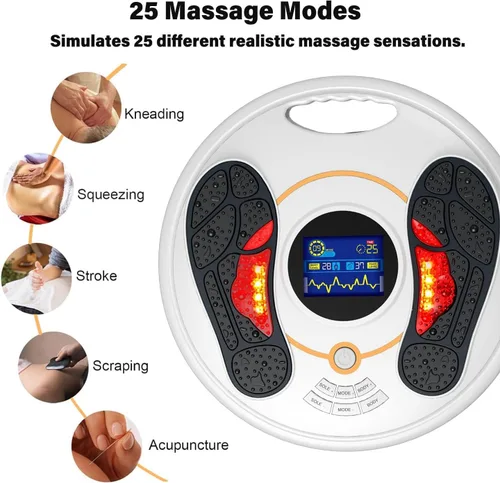 Vista 6 de OSITO Estimulador de circulación de pies, mejora la circulación del pie, masajeador de pies EMS y máquina de terapia corporal, alivia el dolor
