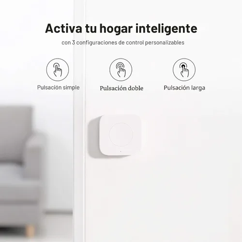 Vista 3 de Aqara Mini interruptor inalámbrico y enchufe Samrt con monitoreo de energía, requiere Aqara Hub, conexión Zigbee, botón inteligente